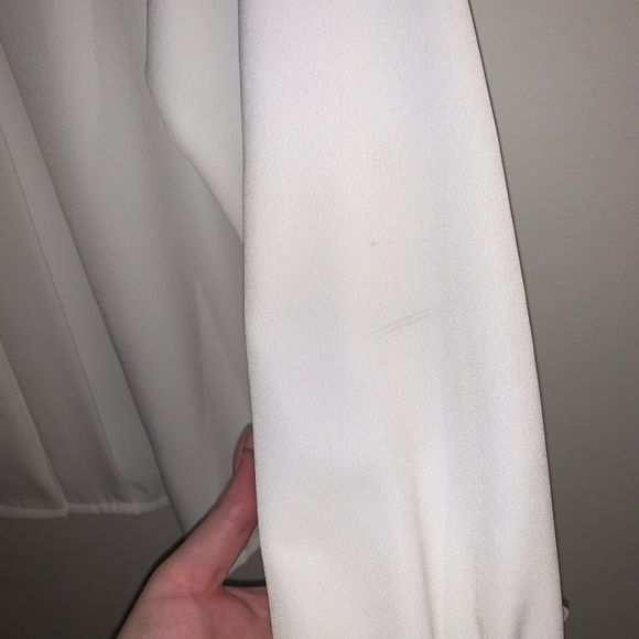 Vintage 60s impressions blouse lace crochet collar - Picture 4 of 9